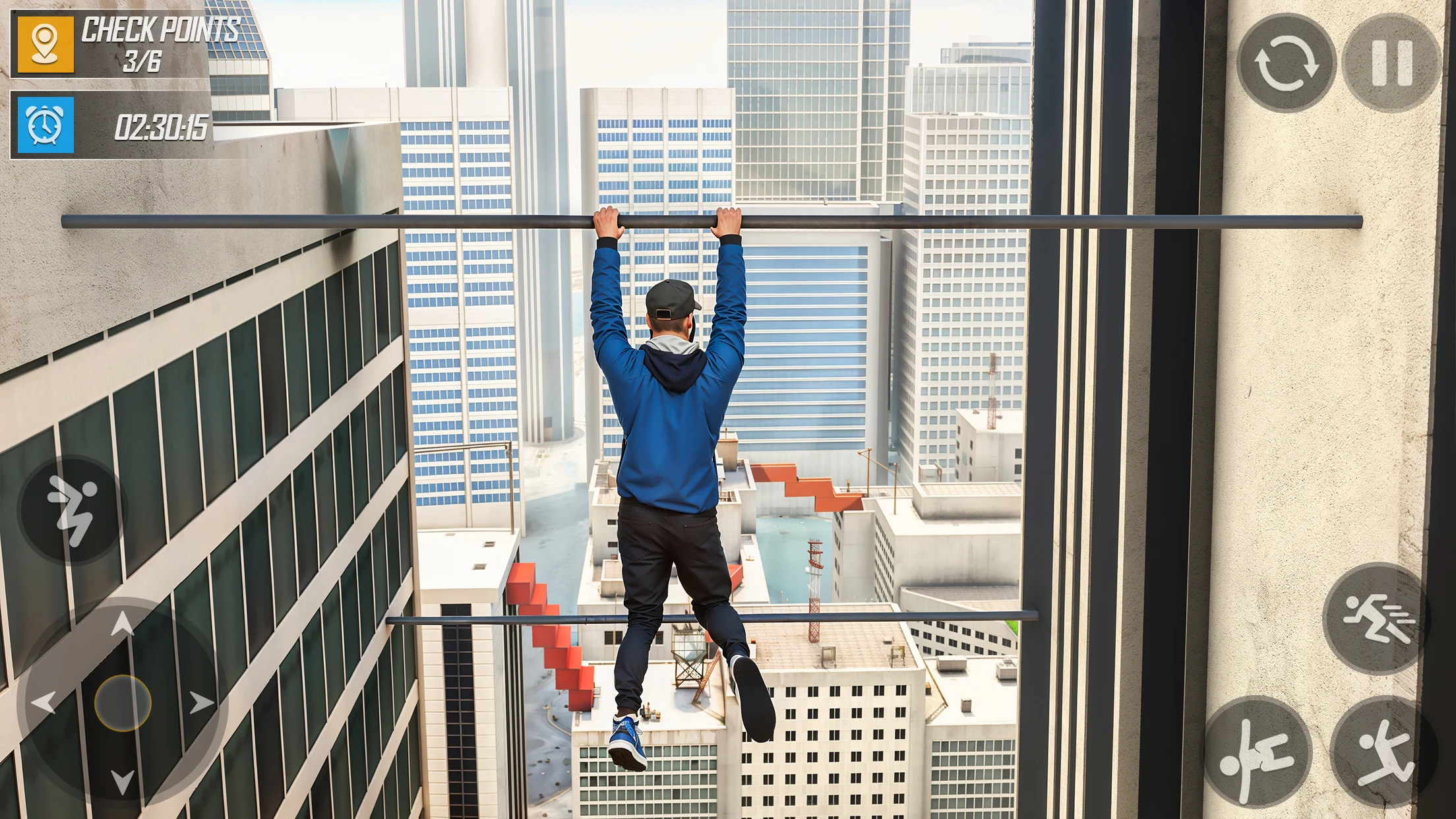 Only Going Up Parkour Rooftop screenshot